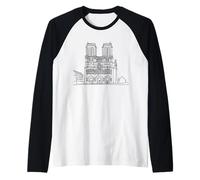 Notre Dame Linia Parigi Amante Maglia con Maniche Raglan