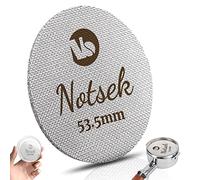 NOTSEK Schermo a disco da 54 mm, per portafiltro da 54 mm, con scatola in acrilico, riutilizzabile, spessore 1,7 mm, 150 μm, acciaio inossidabile 316L, schermo filtro caffè, schermo doccia inferiore