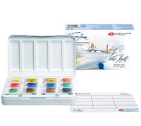 Notte Bianca Watercolour Intere padelle Situato in Cassette di plastica, Set di 12