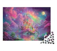 Notte del Castello Fantasy Bundle Di Puzzle Da 1000 Pezzi Per Fan Adulti, Cartone Spesso, Decorazione Murale, Regalo Di Capodanno, Sfida Difficile 52x38cm/1000pcs