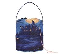 Notte di Halloween Creepy Moonlight Crochet Storage Crochet Knitting Bag Portatile Craft Bag per Crochet Strumenti Fornitura di maglieria