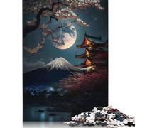 Notte giapponese 02 Puzzle da 1500 pezzi per adulti, puzzle che si incastrano perfettamente, puzzle per donne e uomini, 1500 pezzi (85x57 cm)
