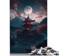 Notte giapponese 06 Puzzle per adulti Premium 100% riciclato Puzzle difficili per bambini dai 12 anni in su 520 pezzi (52x38 cm)