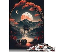 Notte giapponese 08 1000 puzzle per adulti Materiali amichevoli Puzzle fantastici per adulti per ragazzo o ragazza 1000 pezzi (75x50 cm)