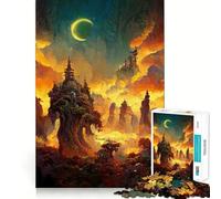 Notte in un mondo fantastico - Puzzle da 1000 pezzi per adulti - Rompicapo, evasione rilassante, assemblaggio, regalo di Babbo Natale (38x52cm)