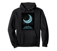 Notte Lupi Luna Wilderness Canzone Felpa con Cappuccio