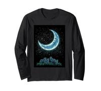 Notte Lupi Luna Wilderness Canzone Maglia a Manica