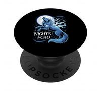 Notte Lupi Ululato Luna Night's Echo PopSockets PopGrip Adesivo