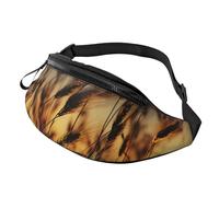 Notte marrone grano Fanny Pack per gli uomini donne moda marsupio borse a tracolla regolabile ovunque borsa da cintura