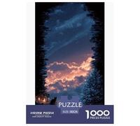 Notte Mistica Puzzle 3D 38x26cm/1000pcs Gioco Educativo Per Adulti E Adolescenti Rilassamento E Decorazione Regalo Pratico