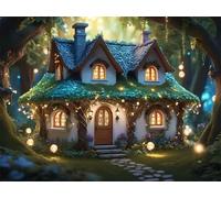 Notte nella capanna nella giungla Puzzle 1200 Pezzi 75x50 cm Puzzle Fai da te,Intrattenimento Creativo - Puzzle Per Adulti E Tutta La Famiglie