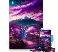 Notte nell'adolescente giapponese - Puzzle da 1000 pezzi - Gioco di logica e antistress - Taglio preciso - Regalo di compleanno (38x26cm)