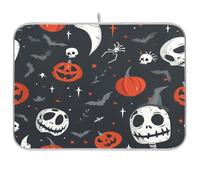 Notte prima di Natale Zombie stuoia di essiccazione piatto stuoie cucina contatore stuoie scolapiatti con tappetino lavastoviglie asciugatrice 18x24 piatto stuoia di asciugatura 18 x 24