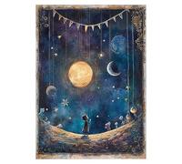 Notte stellata 1000 pezzi, 70 cm x 51 cm, 1000 pezzi giocattoli romantici con brillantezza, puzzle notte stellata - per lavoro, ufficio, scuola, casa, feste e festival