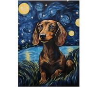Notte stellata bassotto puzzle 300/500/1000 pezzi (1000 pezzi (50 × 75 cm)