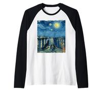 Notte Stellata con Lupi: ululanti e misteri sotto la Luna Maglia con Maniche Raglan