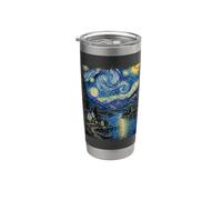Notte stellata Lake District Regno Unito Bicchiere termico in acciaio inox doppia parete