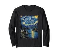 Notte Stellata Lake District Regno Unito Maglia a Manica