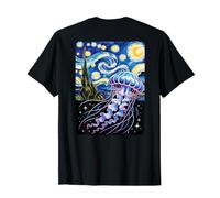 Notte Stellata Medusa Impressionista Arte Maglietta