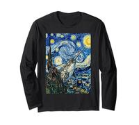 Notte Stellata Narvalo Pittura Artistica Maglia a Manica