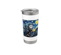 Notte Stellata Opossum Van Gogh Post-Impressionista Pittura Bicchiere termico in acciaio inox doppia parete