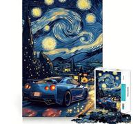 Notte stellata R Puzzle da 1000 pezzi per ragazzi Gioco di logica Puzzle da costruire insieme Divertimento Taglio di precisione Regalo elegante 38x52cm