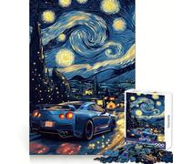 Notte stellata R Puzzle difficile per adulti 1000 pezzi Giocattolo intelligente Divertimento casual Taglio preciso Regalo artistico 50x75cm