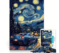 Notte stellata R Puzzle difficile per adulti 1000 pezzi Giocattolo intelligente Divertimento casual Taglio preciso Regalo artistico 50x75cm