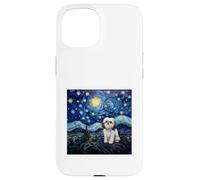 Notte stellata Shih Tzu Custodia per iPhone 15