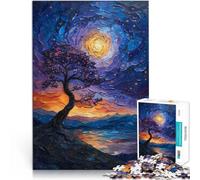 Notte stellata spirituale Puzzle da 1000 pezzi per adolescenti giocattoli educativi per l'apprendimento offerte come regali per tutta la famiglia 38x26cm