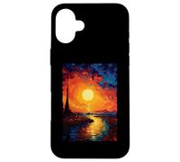 Notte stellata Van Gogh Artistico Tramonti Custodia per iPhone 16 Plus