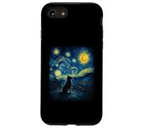 Notte stellata Van Gogh Opere d'arte per gli amanti dei cani Custodia per iPhone SE (2020) / 7/8