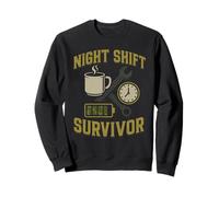 Notte Turno Vita Lavoratore A Tarda Notte Esausto Night Owl Sonno Felpa