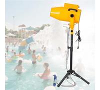 Notti de ll'orrore,Macchina Schiuma Grande Area,Cannone Bolle,Getto Regolabile,Per Atmosfera Halloween Infernale,Parchi Acquatici,Distanza 6-10m,Schiuma 80㎡,Portatile e Resistente(Yellow)