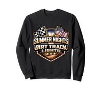 Notti Estive E Luci Pista Dirt Bike MX American USA Felpa