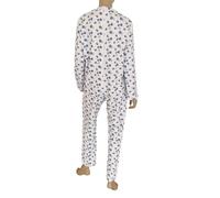 Notti Magiche Pigiama, Tuta Intera Sanitaria Uomo Donna Invernale, Tutone Intero per Anziani con Cerniera Posteriore Dietro, Pigiama Sanitario Felpato Made in Italy (XL, Colori Donna)
