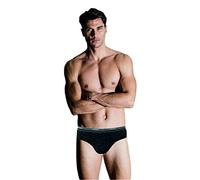 NOTTINGHAM 12 Pezzi Slip Uomo SM80.M con Elastico Esterno in Cotone Bielastico, Assortito(Blu,Grigio Antracite e Nero), 6/XL