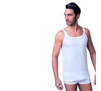 NOTTINGHAM 2 Pezzi Canottiera Uomo Spalla Stretta VS714 in Cotone Mercerizzato (Bianco, 6/XL)