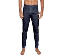 NOTTINGHAM 2 Pezzi Mutanda Uomo PL110 Gamba Lunga in Caldo Cotone (Nero, 4/M)