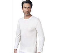 NOTTINGHAM 3 Paia di Maglie Interne Uomo paricollo Lana Cotone a Manica Lunga Colore Bianco. Taglia XXL