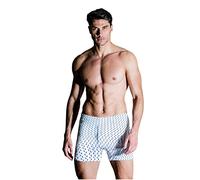 NOTTINGHAM 3 Pezzi Boxer Uomo B416-B416X Apertura con Bottoni in Filo di Scozia, Bianco, 10/5XL