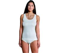 NOTTINGHAM 3 Pezzi Canottiera Donna Spalla Stretta VS4311W con Inserti in Pizzo in Cotone (Bianco, 3/M)
