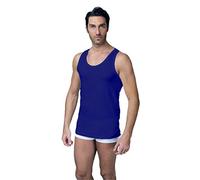 NOTTINGHAM 3 Pezzi Canotta Uomo VL700 Spalla Larga in Cotone Jersey (Blu, 6/XL)