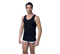 NOTTINGHAM 3 Pezzi Canotta Uomo VL700 Spalla Larga in Cotone Jersey (Nero, 4/M)