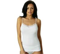 NOTTINGHAM 3 Pezzi Canottiera Donna Spalla Stretta VS4311W con Inserti in Pizzo