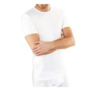 NOTTINGHAM 3 Pezzi Maglia Uomo Mezza Manica Girocollo TM6102 in Cotone Jersey (Bianco, 6/XL)