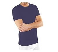 NOTTINGHAM 3 Pezzi Maglia Uomo Mezza Manica Girocollo TM6102 in Cotone Jersey (Blu, 6/XL)