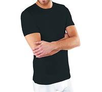 NOTTINGHAM 3 Pezzi Maglia Uomo Mezza Manica Girocollo TM6102 in Cotone Jersey (Nero, 9/4XL)