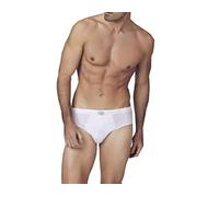 NOTTINGHAM 3 Slip Uomo Cotone Elasticizzato, SA115, Bianco O Nero, Vita Media, Alta qualità (XL, Bianco)