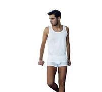 Nottingham 6 Pezzi Canottiera Uomo Spalla Larga VL6100B-VL6100X in Cotone Jersey (Bianco, 6/XL)